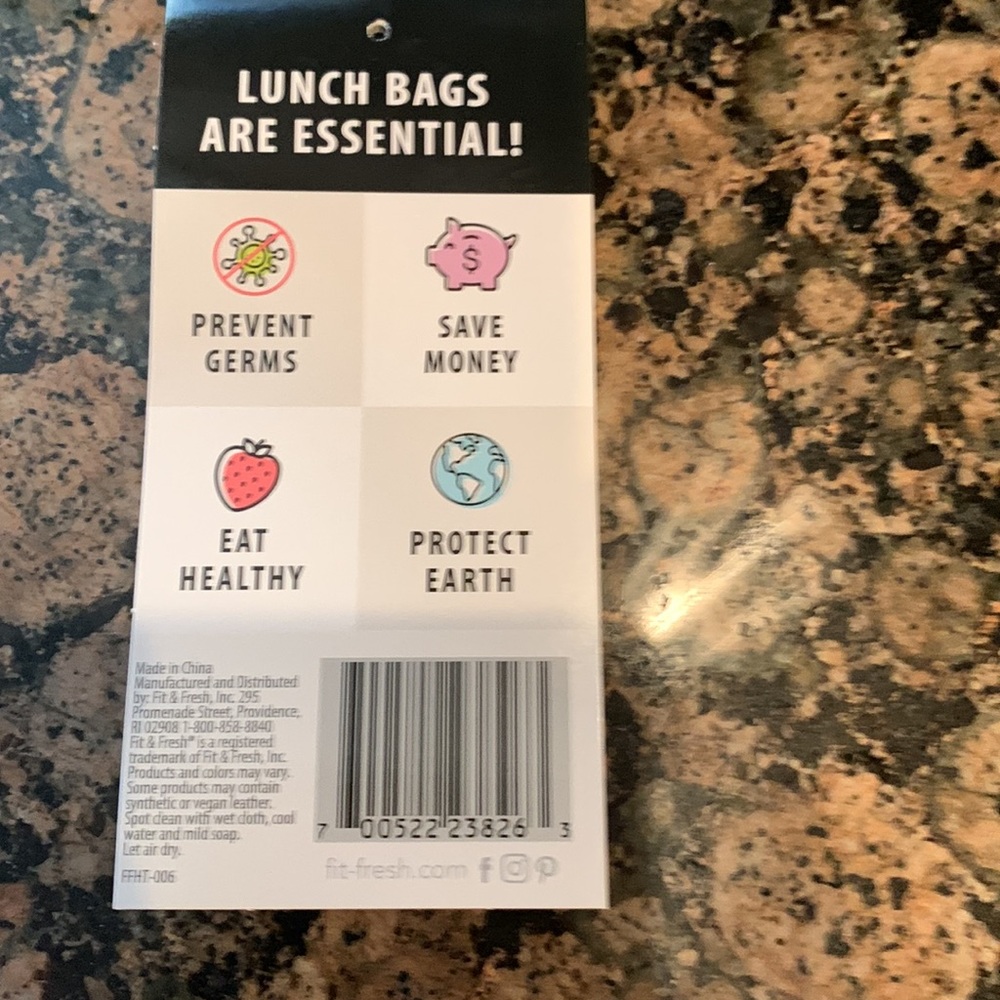Insulated zip lunch tote - Picture 7 of 7